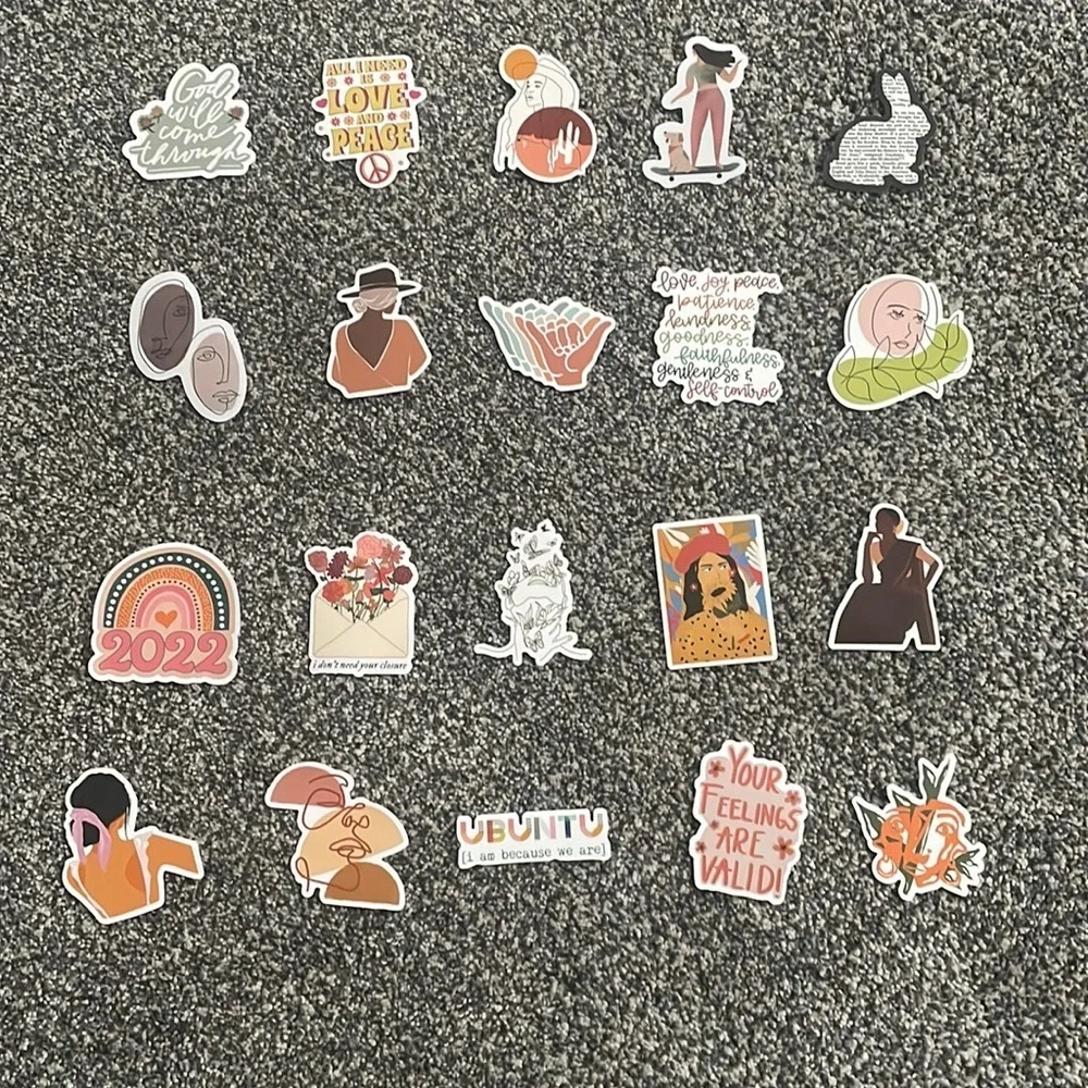 Set of‎ 20 Boho Stickers